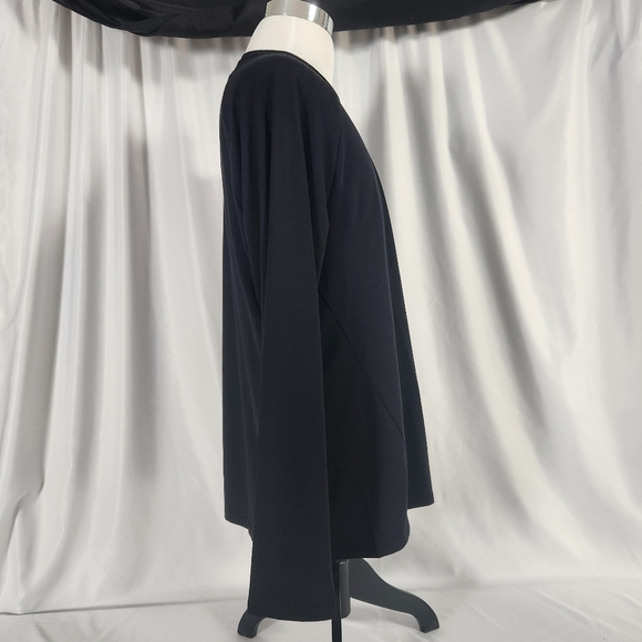 Gymshark Men's XXXL Jet Black Long Sleeve T-shirt NWT with Wicking Technology - Picture 3 of 7